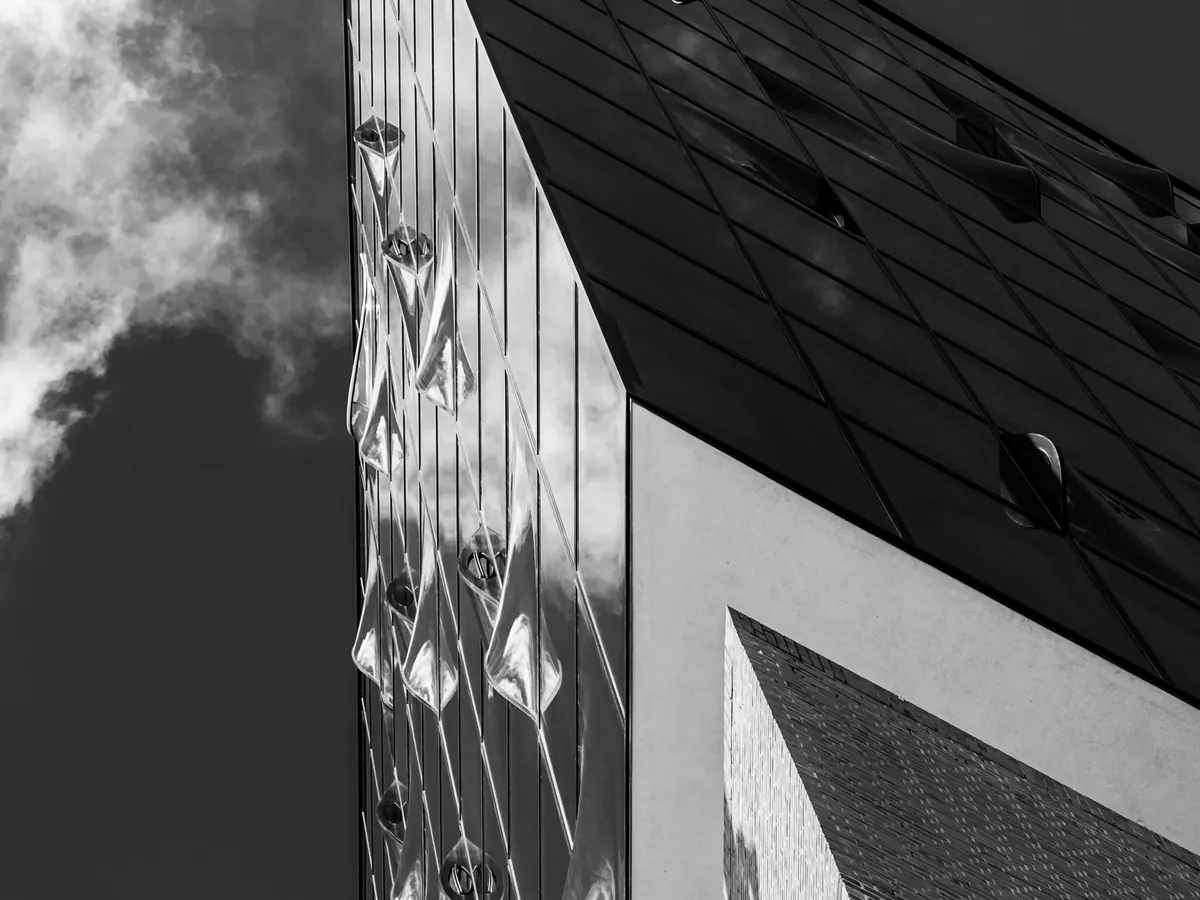 A facade meeting the sky