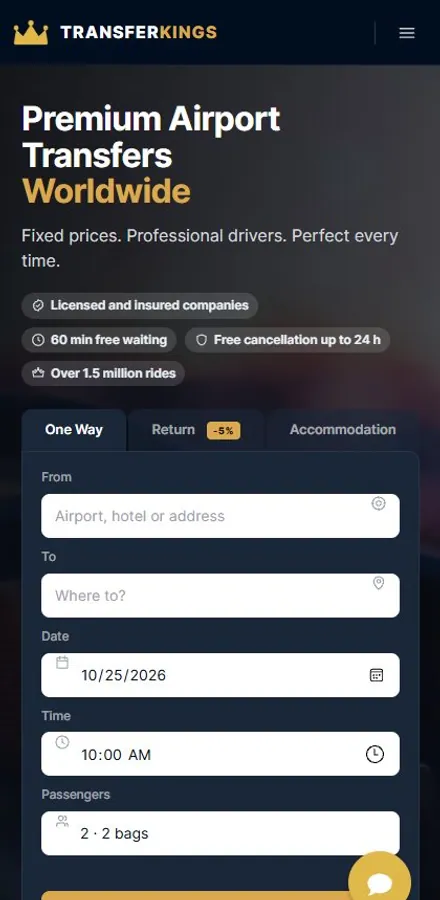 TransferKings on a phone